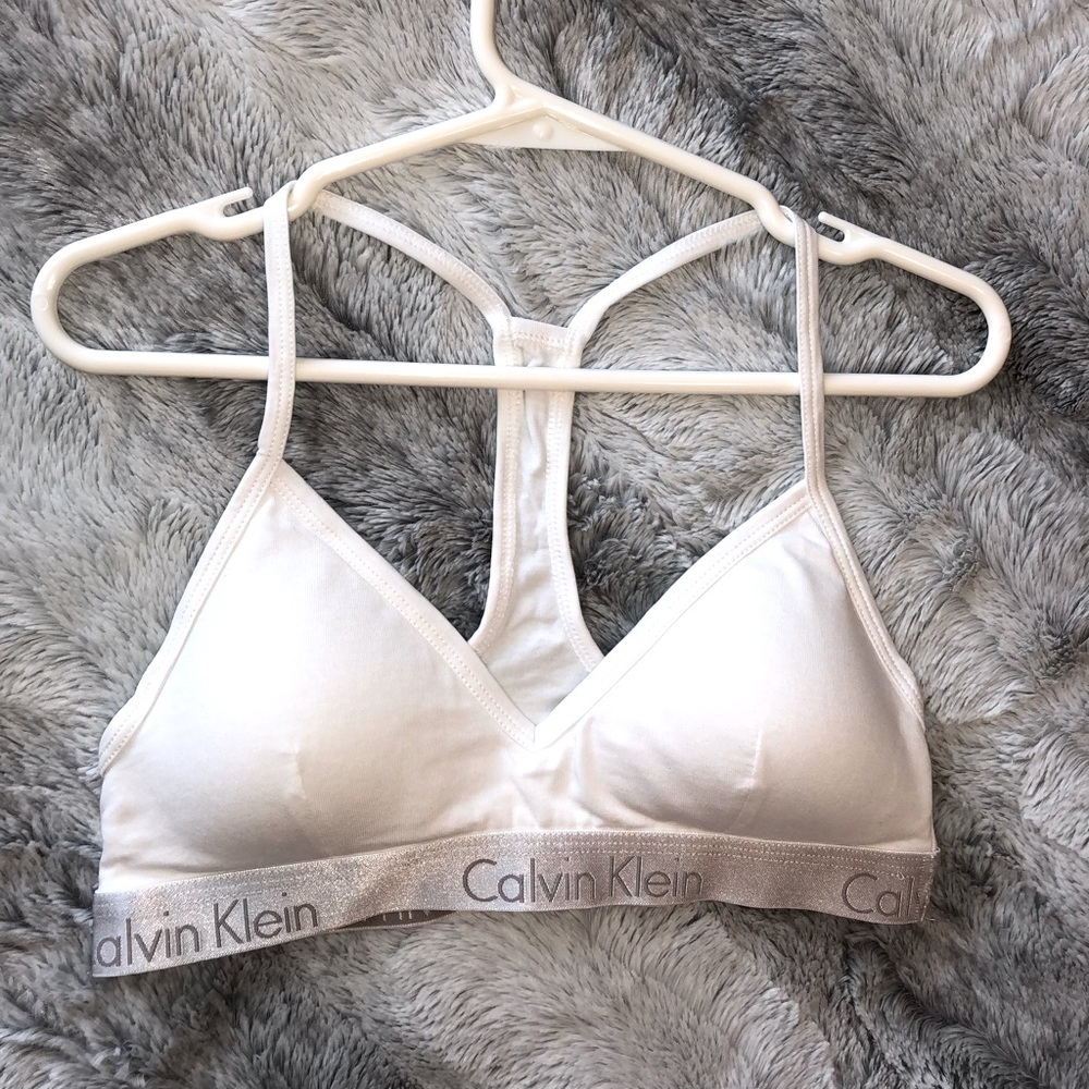 Calvin Klein V-Neck Racerback Bralette X-Small